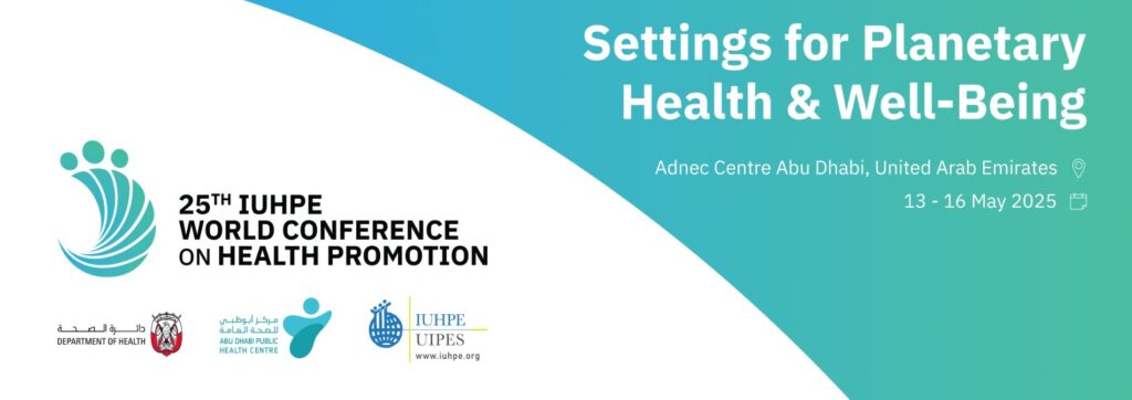 IUHPE World Conference on Health Promotion logo