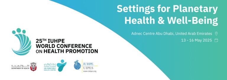IUHPE World Conference on Health Promotion logo