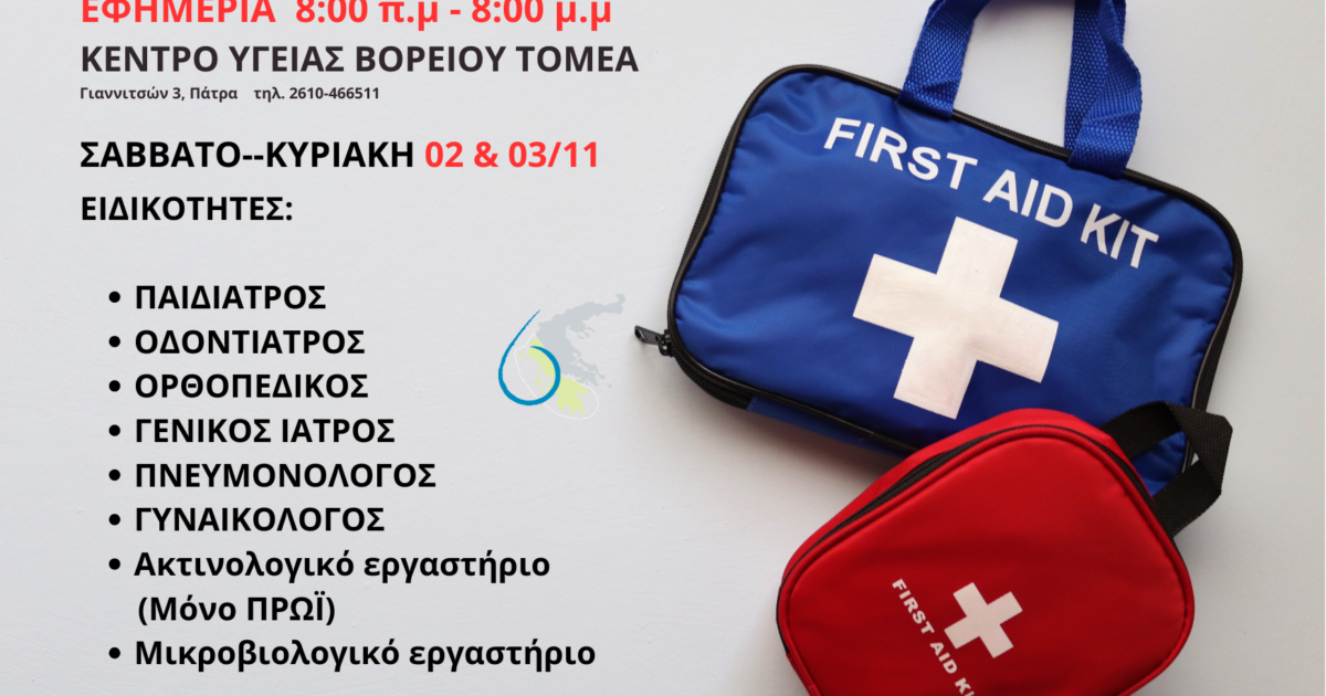 εφημερίες ΚΥ Βορείου Τομέα
